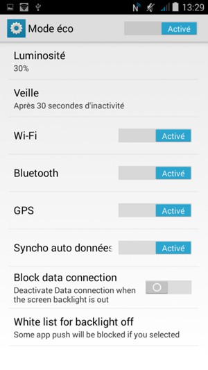 Activer le Wi-Fi, le Bluetooth et le GPS