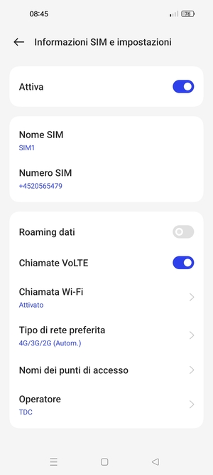 Seleziona Nomi dei punti di accesso