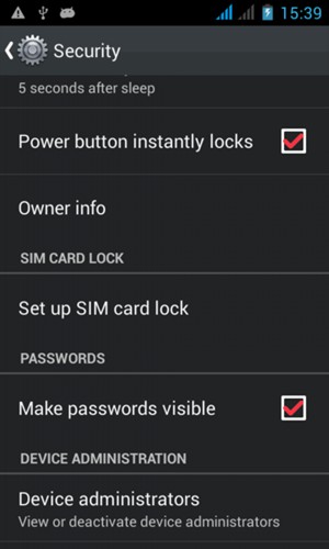 To change the PIN for the SIM card, return to the Security menu and select Set up SIM card lock