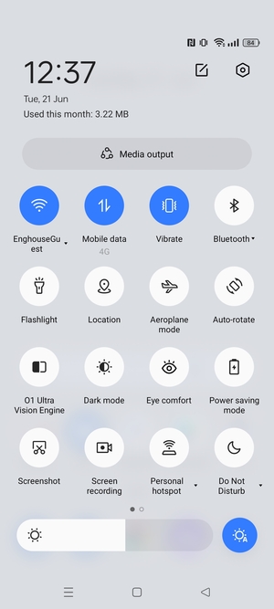 Select Vibrate to change to silent mode