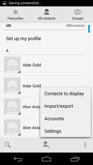 Select Import/export