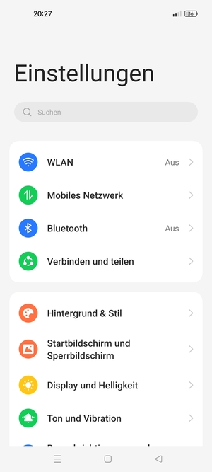 Wählen Sie Mobiles Netzwerk