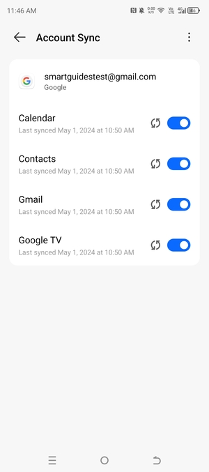 Make sure Contacts is selected