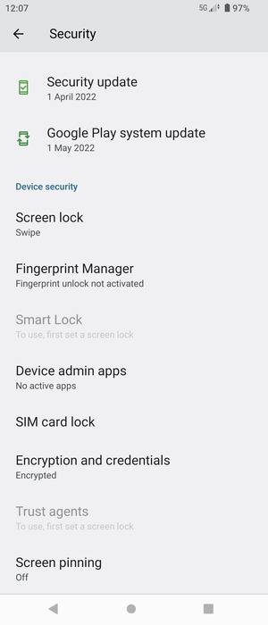 To change the PIN for the SIM card, go to the Security menu and select SIM card lock