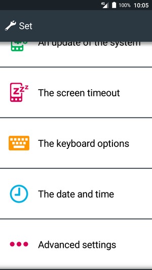 Scroll to and select Advanced settings