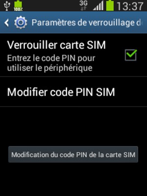 Le code PIN de votre carte SIM a été modifié