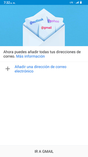 Seleccione Añadir una dirección de correo electrónico