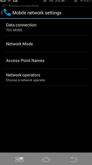 Select  Network Mode