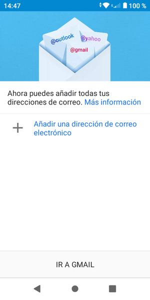 Seleccione Añadir una dirección de correo electrónico