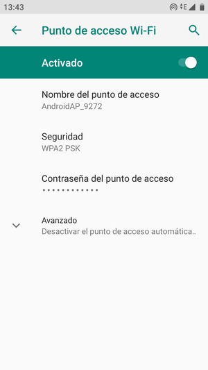 El teléfono ha sido configurado para su uso como módem