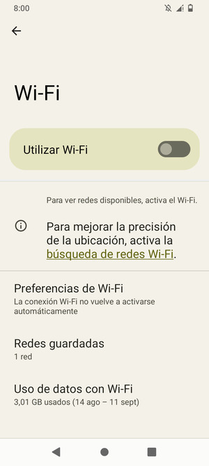 Active Utilizar Wi-Fi