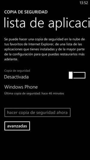 Active Copia de seguridad