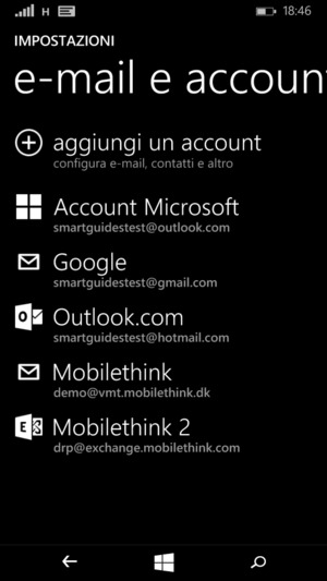 Seleziona il tuo account Google