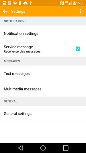 Set up SMS - LG K8 - Android 6.0 - Device Guides
