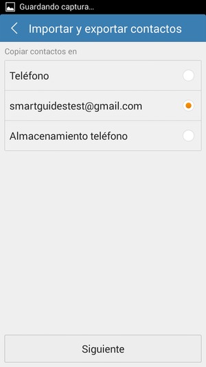 Seleccione su cuenta de Google y seleccione Siguiente