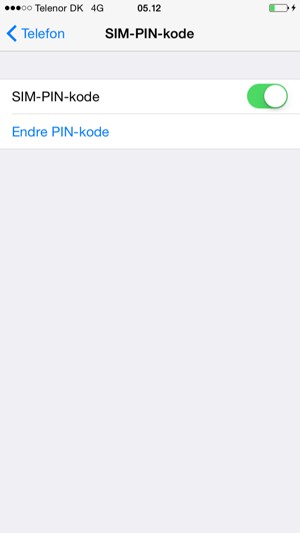 Velg Endre PIN-kode