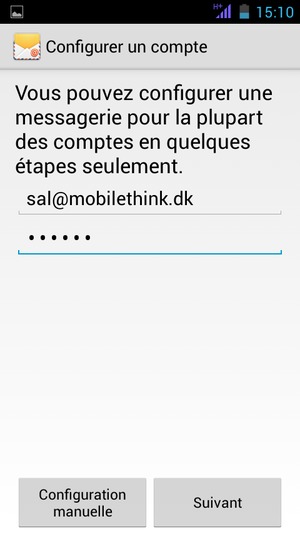 Saisissez votre adresse e-mail et votre mot de passe. Sélectionnez Suivant