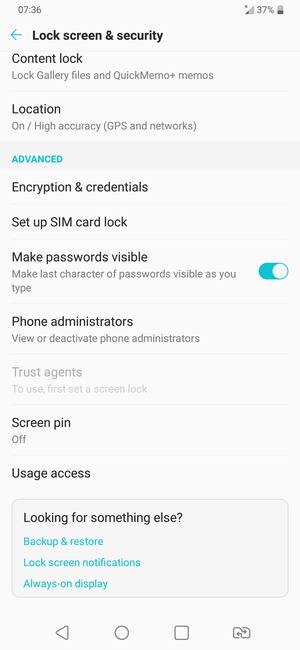 To change the PIN for the SIM card, scroll to and select Set up SIM card lock