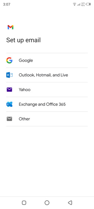 Select Outlook, Hotmail, and Live