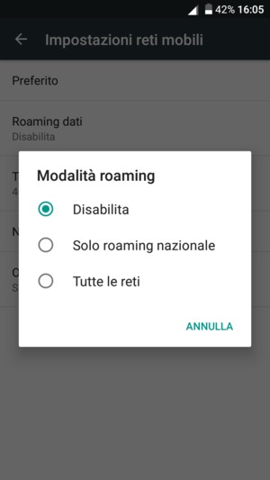 Seleziona la tua opzione preferita