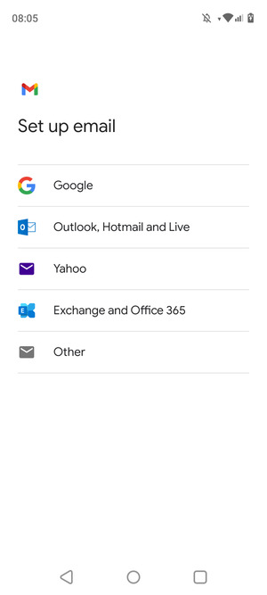 Select Exchange and Office 365