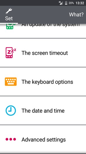 Scroll to and select Advanced settings
