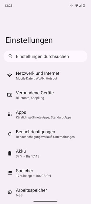 Wählen Sie Netzwerk und Internet