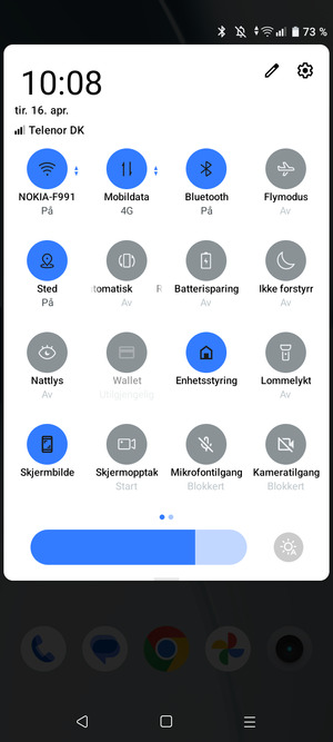 Slå av Wi-Fi og Bluetooth