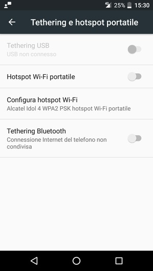 Attiva Hotspot Wi-Fi portatile