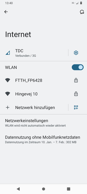 Wählen Sie das Wireless-Netzwerk, zu dem Sie eine Verbindung herstellen möchten