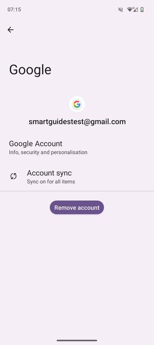 Select Account sync