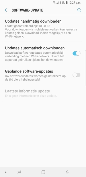 Selecteer Updates handmatig downloaden
