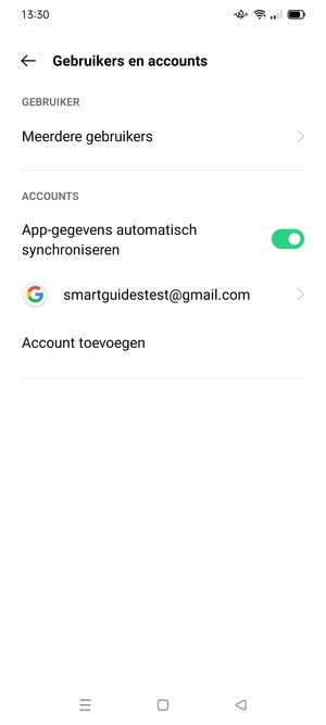 Selecteer uw Google-account