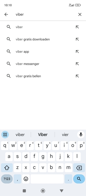 Voer de app-naam in en selecteer Zoeken