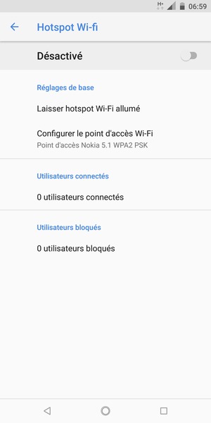 Sélectionnez Configurer le point d'accès Wi-Fi