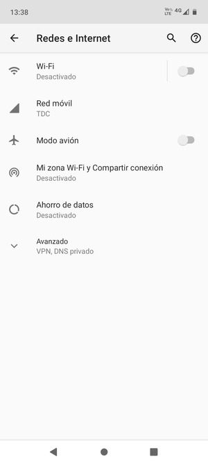 Seleccione Mi zona Wi-Fi y Compartir conexión