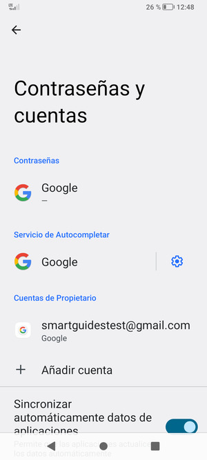 Seleccione su cuenta Google