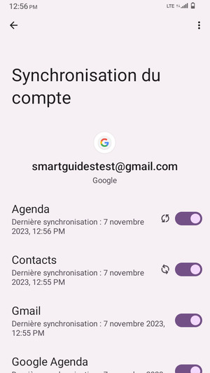 Sélectionnez le bouton du Menu