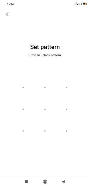 Draw an unlock pattern