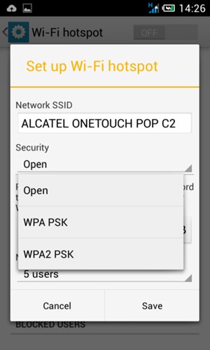 Select WPA2 PSK