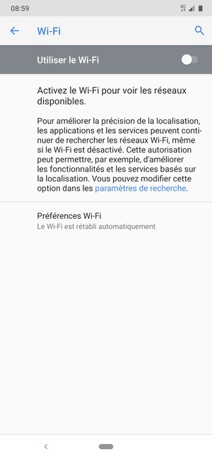 Activer le Utiliser le Wi-Fi