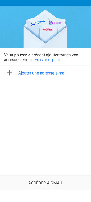 Sélectionnez Ajouter une adresse e-mail