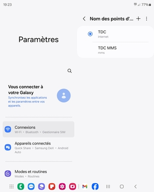 Votre téléphone est maintenant configuré pour les MMS