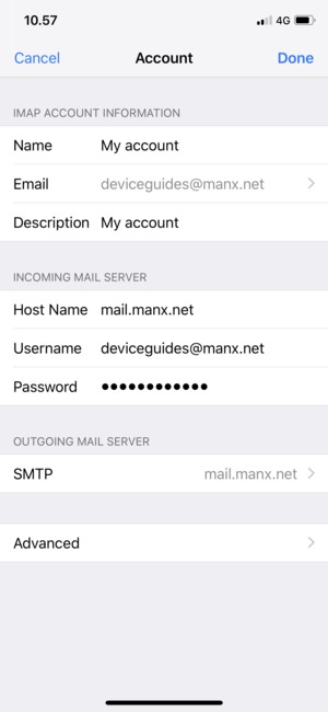 Select SMTP