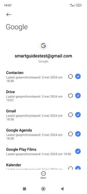 Zorg ervoor dat Contacten geselecteerd is