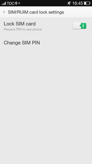 Turn on Lock SIM card and select Change SIM PIN