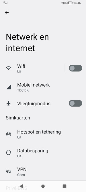 Selecteer Hotspot en tethering