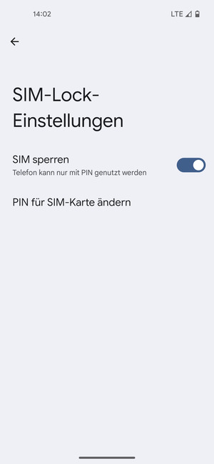 Wählen Sie PIN für SIM-Karte ändern
