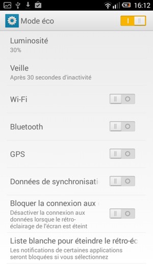 Activer le Wi-Fi, Bluetooth et le GPS