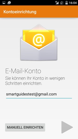 Geben Sie Ihre Gmail oder Hotmail Adresse ein und wählen Sie Weiter